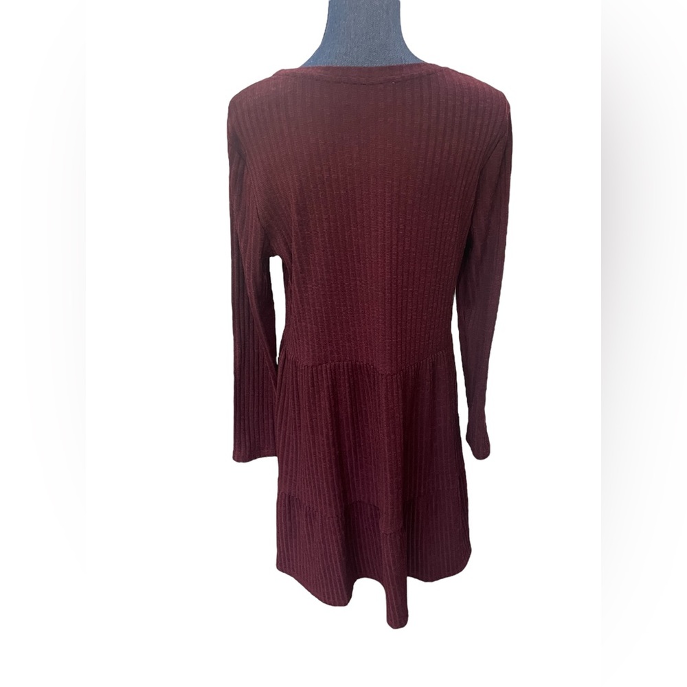 Philosophy women’s size large long sleeve maroon dress - Picture 3 of 8